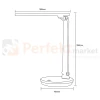 Lampka biurkowa LED biała CCT SM-542-WH Zuma Line wymiary perfektmarket.webp