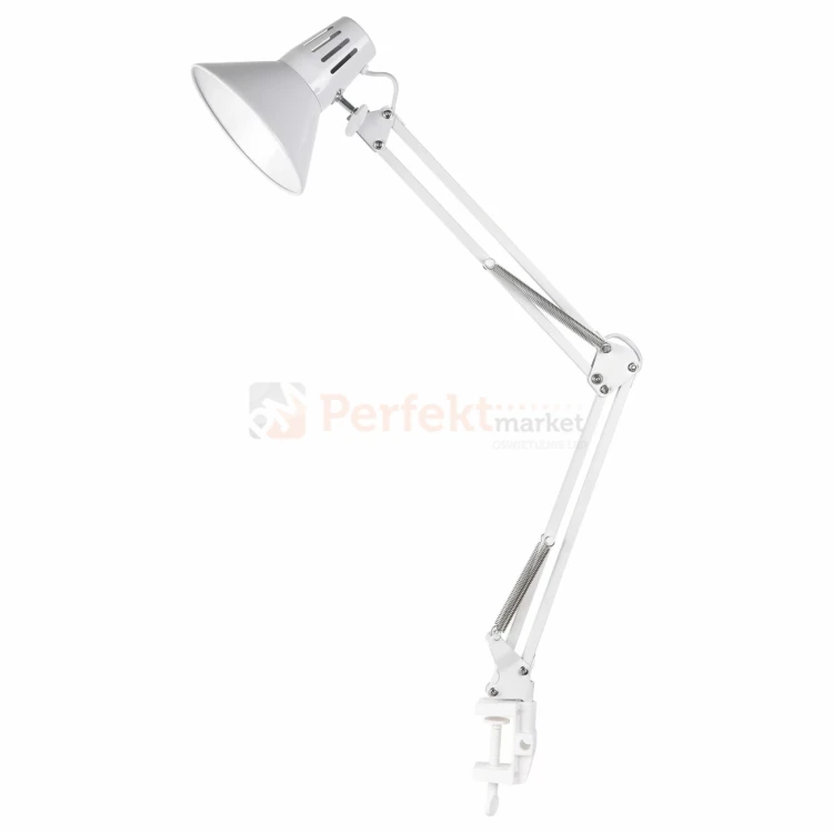 Lampka biurkowa WORKER kreślarska biała E27 327536 perfektmarket.webp