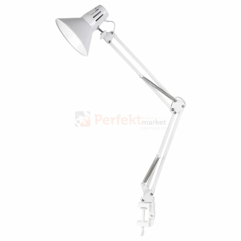Lampka biurkowa WORKER kreślarska biała E27 327536 wymiary perfektmarket.webp