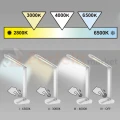 Lampka biurkowa SERRA LED biała z regulacją barwy światła 3000-6000K z możliwością ściemniania perfektmarket.webp
