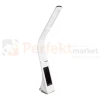 Lampa biurkowa LED GALA 6W biała z zegarkiem i termometrem ML141 perfektmarket.webp