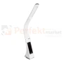 Lampa biurkowa LED GALA 6W biała z zegarkiem i termometrem ML141 perfektmarket.webp
