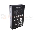 Lampa biurkowa LED GALA 6W brązowa z zegarkiem i termometrem ML139 box perfektmarket.webp