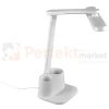 Lampka biurkowa BARI LED biała z organizerem 4000K dimm 2 perfektmarket.webp