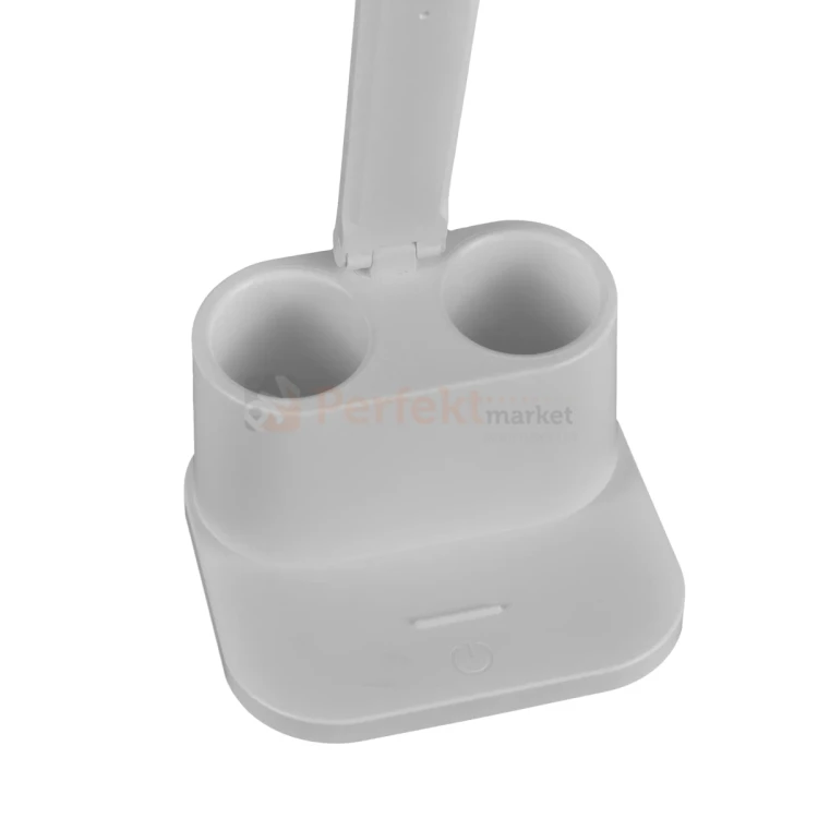 Lampka biurkowa BARI LED biała z organizerem 4000K dimm 6 perfektmarket.webp