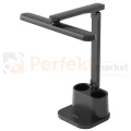 Lampka biurkowa BARI LED czarna z organizerem 4000K dimm 1 perfektmarket.webp