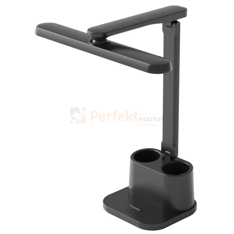 Lampka biurkowa BARI LED czarna z organizerem 4000K dimm 1 perfektmarket.webp