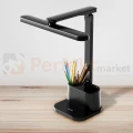 Lampka biurkowa BARI LED czarna z organizerem 4000K dimm 3 perfektmarket.webp