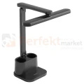 Lampka biurkowa BARI LED czarna z organizerem 4000K dimm perfektmarket.webp