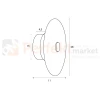 Lampa ścienna kinkiet kryształ szkło Maxlight W0356 Allure 1L Clear Glass wymiary perfektmarket.webp