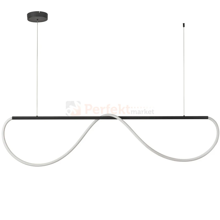 Lampa wisząca LED Meleca M 1xLED LP-2345 1P M czarna CCT perfektmarket.webp