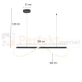 Lampa wisząca LED do salonu czarna 100 cm Meleca M 1xLED LP-2345 1P S  BK  CCT wymiary perfektmarket olsztyn.webp