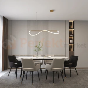 Lampa wisząca LED Meleca M 1xLED LP-2345/1P S 100cm złota