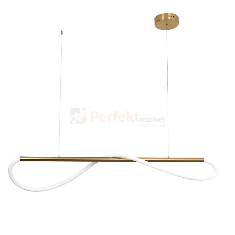 Lampa wisząca LED do salonu złota 100 cm Meleca S LP-2345 1P S  4000K perfektmarket olsztyn.webp