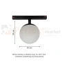 System magnetyczny SHIFT oprawa kula GLOBE BASIC 48V 4 perfektmarket olsztyn.webp
