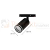 System magnetyczny SHIFT reflektor SPOT S RING BASIC 48V wymiary perfektmarket.webp