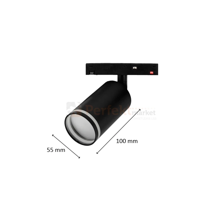 System magnetyczny SHIFT reflektor SPOT S RING BASIC 48V wymiary perfektmarket.webp