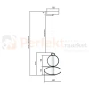 Lampa wisząca DAPHNE WHITE 12W kule szklane mleczne Milagro ML0862 perfektmarket 3.webp