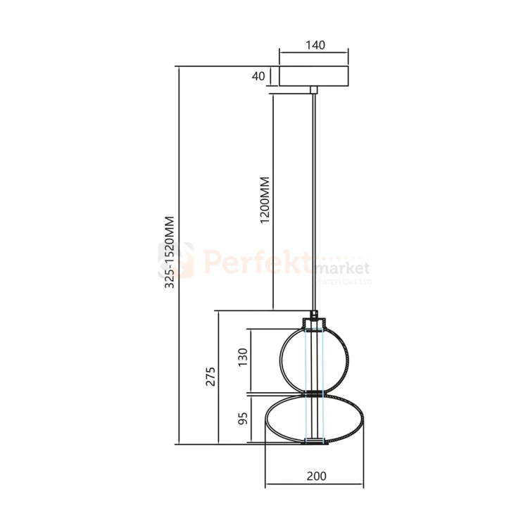 Lampa wisząca DAPHNE WHITE 12W kule szklane mleczne Milagro ML0862 perfektmarket 3.webp