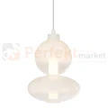 Lampa wisząca DAPHNE WHITE 12W kule szklane mleczne Milagro ML0862 perfektmarket.webp