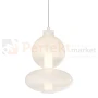 Lampa wisząca DAPHNE WHITE 12W kule szklane mleczne Milagro ML0862 perfektmarket.webp