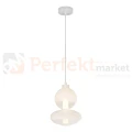 Lampa wisząca DAPHNE WHITE 12W kule szklane mleczne Milagro ML0862.webp