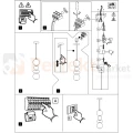 Lampa wisząca DAPHNE 36W kule szklane Milagro instrukcja perfektmarket.webp