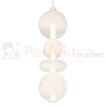 Lampa wisząca DAPHNE WHITE 36W kule szklane mleczne Milagro ML0863 perfektmarket 1.webp