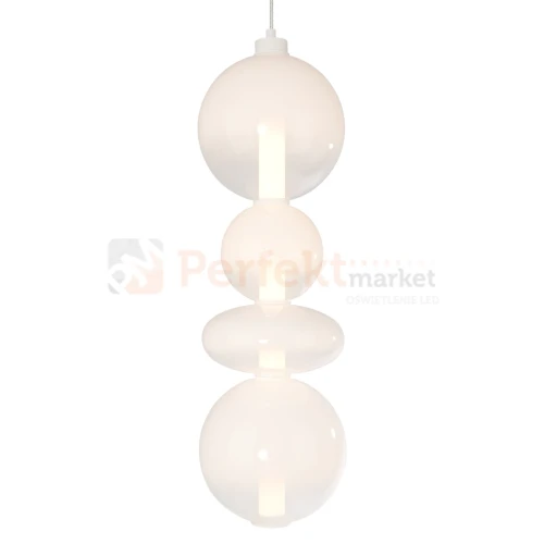 Lampa wisząca DAPHNE WHITE 36W kule szklane mleczne Milagro ML0863 perfektmarket 1.webp
