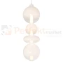 Lampa wisząca DAPHNE WHITE 36W kule szklane mleczne Milagro ML0863 perfektmarket 1.webp