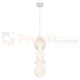 Lampa wisząca DAPHNE WHITE 36W kule szklane mleczne Milagro ML0863 perfektmarket.webp