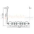 Lampa wisząca DAPHNE WHITE 40W kule szklane mleczne Milagro ML0864 perfektmarket 4.webp
