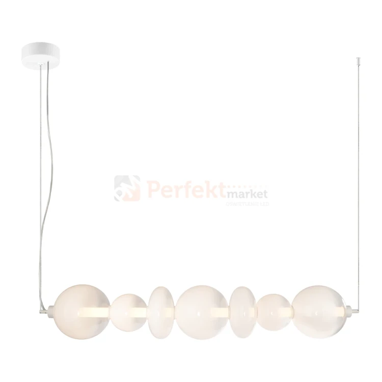 Lampa wisząca DAPHNE WHITE 40W kule szklane mleczne Milagro ML0864 perfektmarket.webp