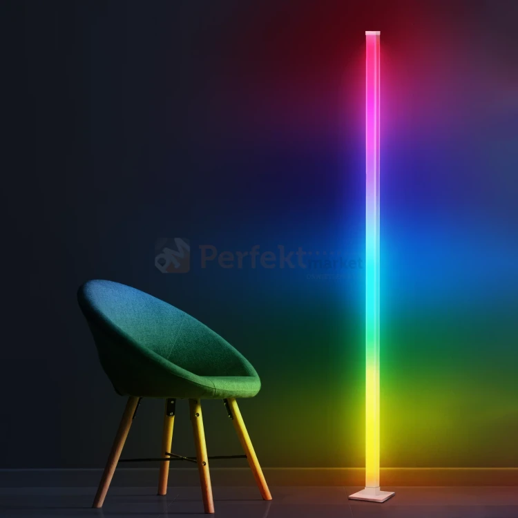 Lampa stojąca podłogowa MAGICAL RGB cyfrowa gamingowa 150cm 7W pilot aranżacja perfektmarket.webp