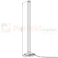 Lampa stojąca podłogowa MAGICAL RGB cyfrowa gamingowa 150cm 7W pilot aranżacja wymiary perfektmarket.webp