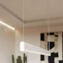 Lampa wisząca LED nowoczesna FARGE biała LED 3000K TH.294 aranżacja 2 perfektmarket.webp