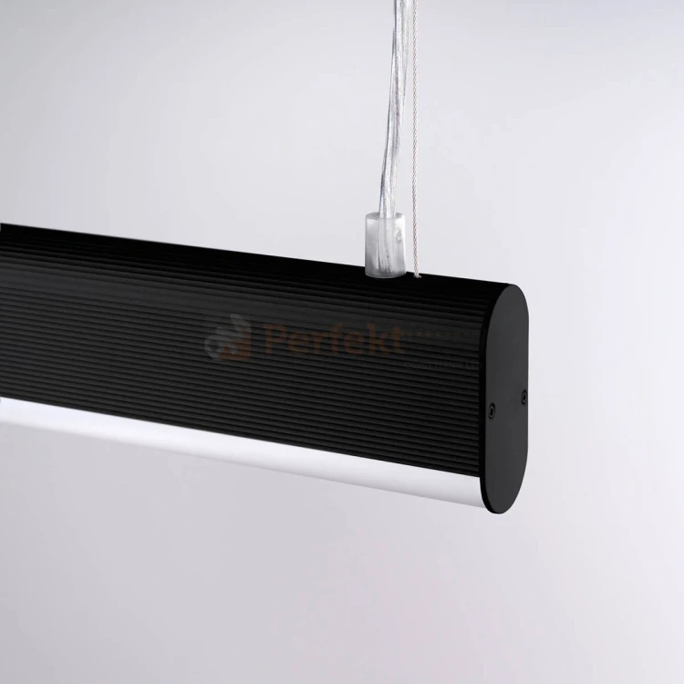 Lampa wisząca LED nowoczesna FARGE czarna LED THORO 2 perfektmarket.webp
