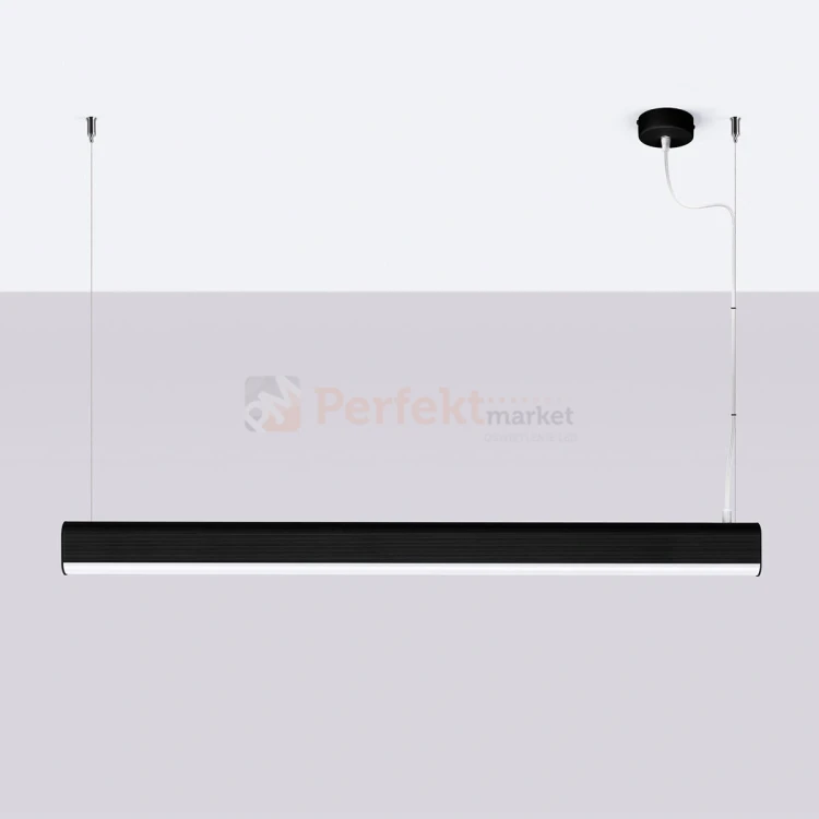Lampa wisząca LED nowoczesna FARGE czarna LED THORO 1 perfektmarket.webp