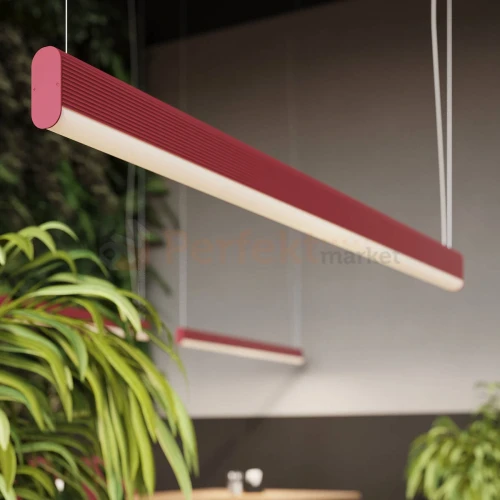 Lampa wisząca LED nowoczesna FARGE różowa LED 3000K TH.296 aranżacja 2 perfektmarket.webp