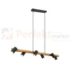 Lampa wisząca TRIO MARLEY na listwie drewno 6xGU10 czarne reflektorki 2 perfektmarket.webp