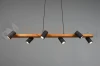 Lampa wisząca TRIO MARLEY na listwie drewno 6xGU10 czarne reflektorki 4 perfektmarket.webp