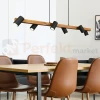 Lampa wisząca TRIO MARLEY na listwie drewno 6xGU10 czarne reflektorki perfektmarket.webp