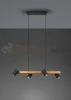 Lampa wisząca TRIO MARLEY 312490432 na listwie drewno 4xGU10 czarne reflektorki 3 perfektmarket.webp