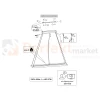 Lampa wisząca LED drewno belka TRIO BRAD 27W 3000K dimm instrukja perfektmarket.webp