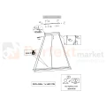Lampa wisząca LED drewno belka TRIO BRAD 27W 3000K dimm instrukja perfektmarket.webp
