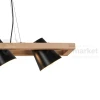 Lampa wisząca ELTI czarna z drewnem P22077-4 Zuma Line 2 perfektmarket.webp