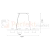 Lampa wisząca ELTI czarna z drewnem P22077-4 Zuma Line perfektmarket.webp