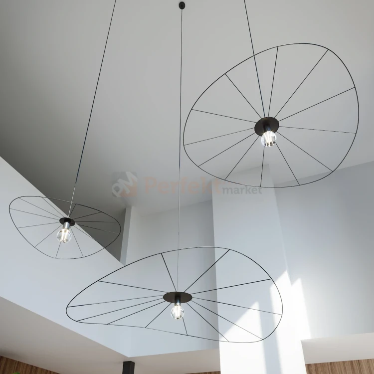 lampa wisząca kapelusz eskola 110 czarna THORO TH.011CZ aranżacja2 perfektmarket.webp