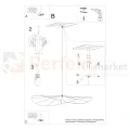 lampa wisząca kapelusz eskola 110 czarna THORO TH.011CZ montaż perfektmarket.webp