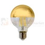 Żarówka dekoracyjna LED złota 5W G80 E27 GOLD EKZF7810 perfektmarket.webp
